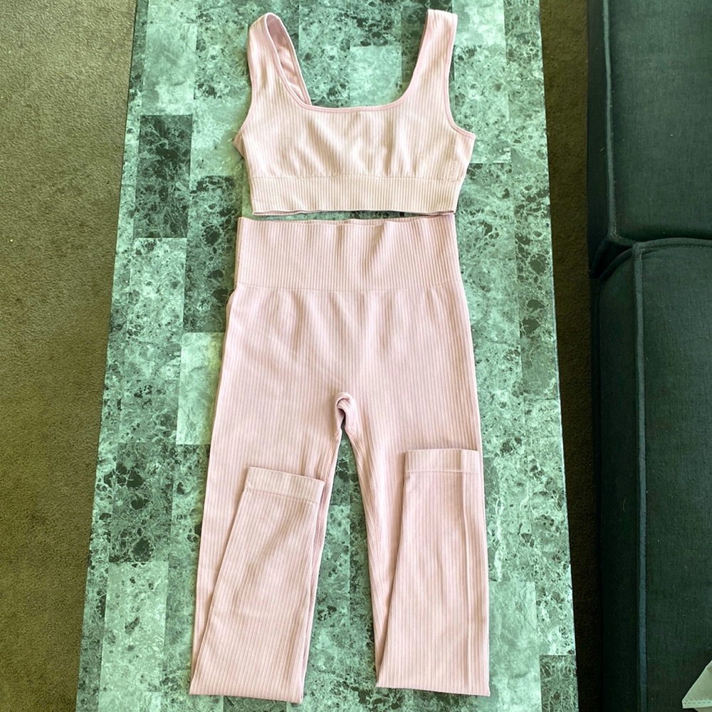 Work out 2 piece legging top set